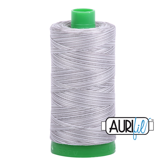 Aurifil Thread 40wt - 4670 Silver Fox, 1000m Spool