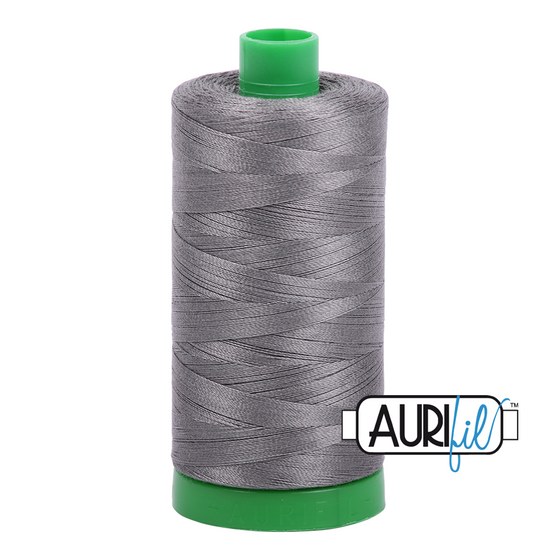 Aurifil Thread 40wt - 5004 Grey Smoke, 1000m Spool