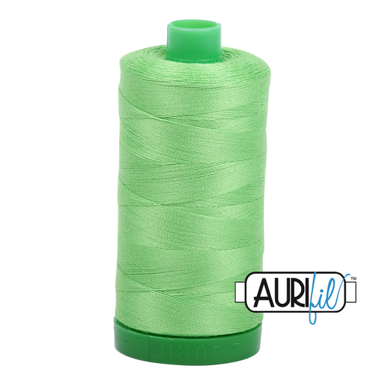 Aurifil Thread 40wt - 6737 Shamrock Green, 1000m Spool