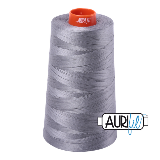 Aurifil Thread 50wt - 2605 Grey, 5900m Cone