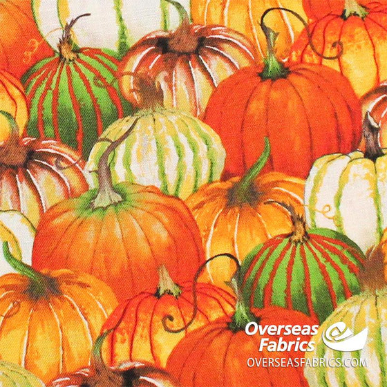 Blank Quilting - Fall Delight, Pumpkin Collage, Orange