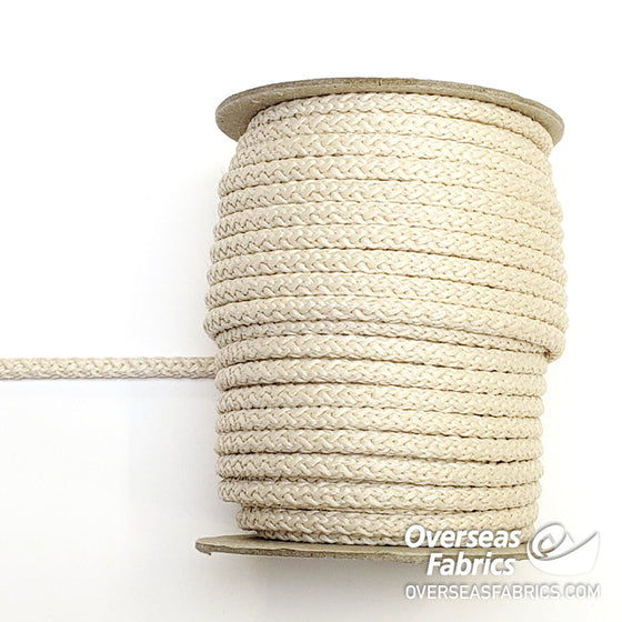 Braided Polypro Cord 6mm (1/4") - Ivory