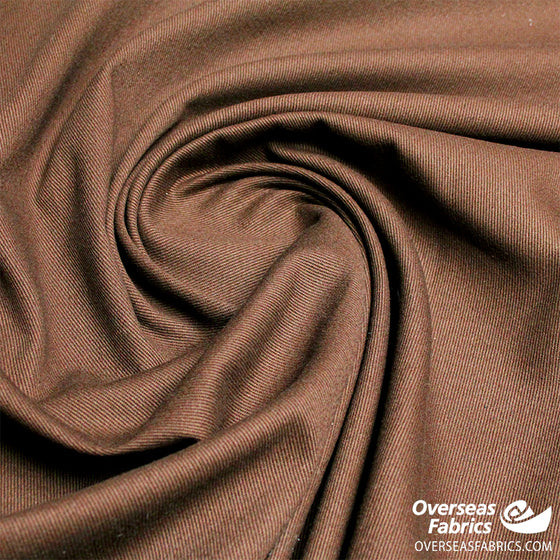 Cotton Twill 60 (8oz) - Chocolate – Overseas Fabrics