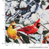 David Textiles - Holiday Impressions, Cardinals and Tree Ornaments, Multi