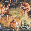 David Textiles - Wild Animals, Deer in the Woods, Brown