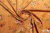 Dress Crepe 45" (Fall 2021) - Design 05, Floral Impressions, Brown