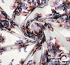 Dress Crepe 60" (Fall 2021) - Design 01, Digital Florals, Purple