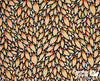 Dress Crepe 60" (Fall 2021) - Design 02, Butterfly Wings, Orange