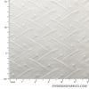 Embroidered Cotton 45" (Apr 2021) - Design 01, Zig Zag, White
