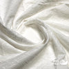Embroidered Cotton 45" (Apr 2021) - Design 01, Zig Zag, White