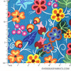 ITEX - Native Floral by Shannon Gustafson (Ojibwe), Teal Blue