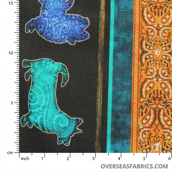 QT Fabrics - Must Love Dogs, Dog Stripe, Black