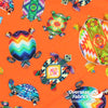QT Fabrics - This and That VI, Beaded Turtles, Orange
