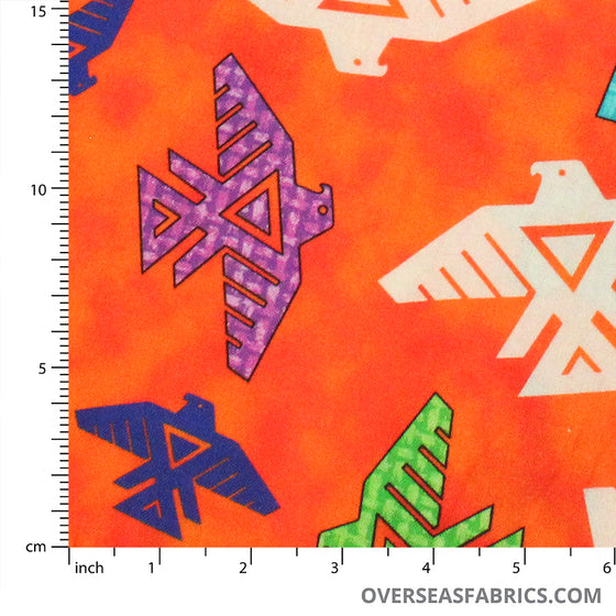 QT Fabrics - Thunderbirds, Orange