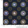 QT Fabrics - Faith, Medallion Toss, Blue