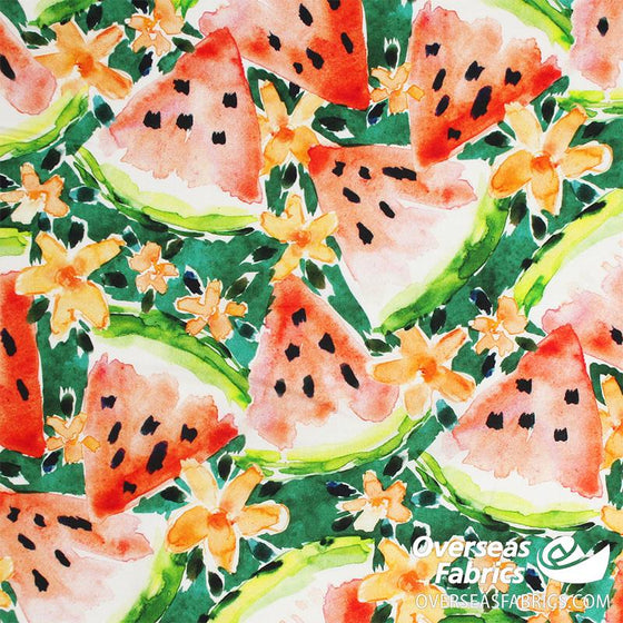 QT Fabrics - Fruit Punch, Watermelons, Green