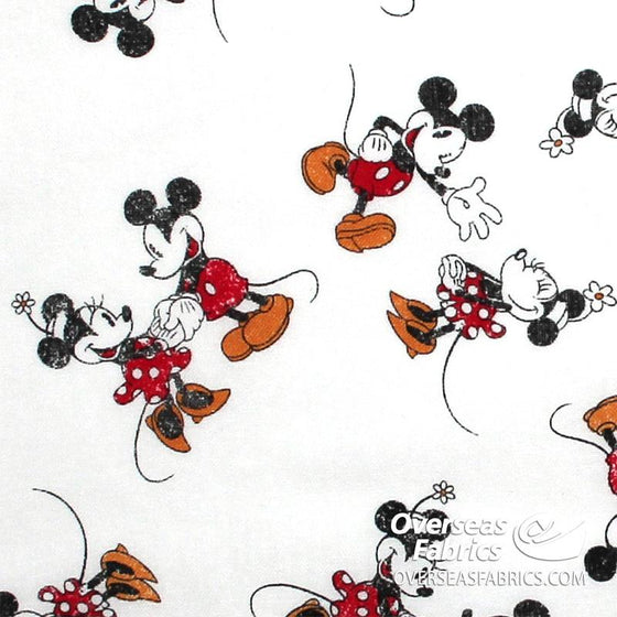 Springs Creative - Disney, Mickey Minnie Scattered, White