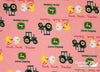 Springs Creative - John Deere Nursery, Duck Tractor, Pink