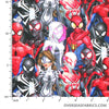 Springs Creative - Marvel, Spiderman and Friends (Digital Print), Black