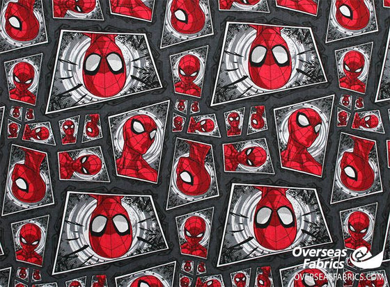 Springs Creative - Marvel, Spiderman Comic Swirl, Grey