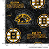 NHL Quilting Cotton - Boston Bruins, Black 1199