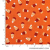 StudioE Fabrics - Spooky Night, Damask Candy Corn, Orange