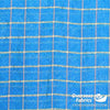 Semi-Sheer Poly 45" (Apr 2021) - Gold Check, Blue