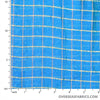 Semi-Sheer Poly 45" (Apr 2021) - Gold Check, Blue