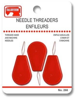Tailorform - Needle Threaders, Red, 3pc