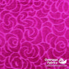 Burnout Velvet 60" - Half Moon, Magenta Pink