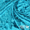 Burnout Velvet 60" - Thick Flowers, Blue