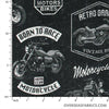 Windham Fabrics - Born to Ride, Motorcycles, Black