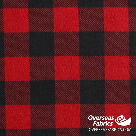 Windham Fabrics - Canadian Christmas, Buffalo Plaid, Red