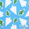 Windham Fabrics - Candy Cane Lane, Christmas Trees, Blue
