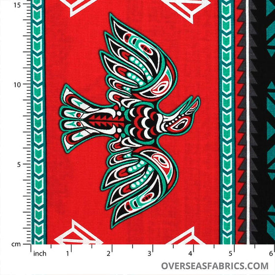Windham Fabrics - Legend, Thunderbird Stripe, Red