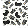 Windham Fabrics - Man Cave, Game Controllers, White