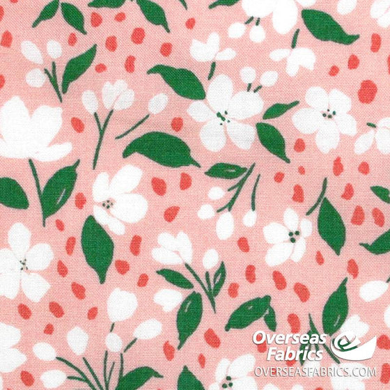 Windham Fabrics - Pink Lemonade, Mini Floral, Pink
