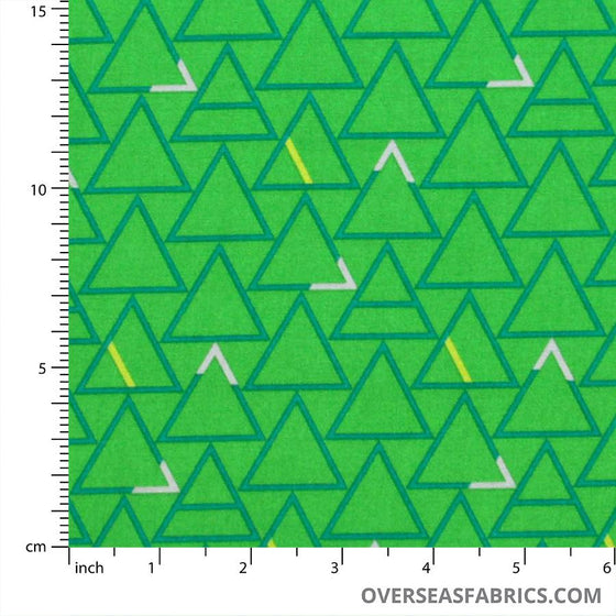 Windham Fabrics - Good Vibes Only, Triangles, Green