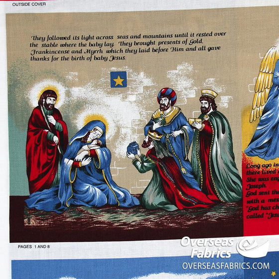 Christmas Cotton Panels - The Nativity Storybook