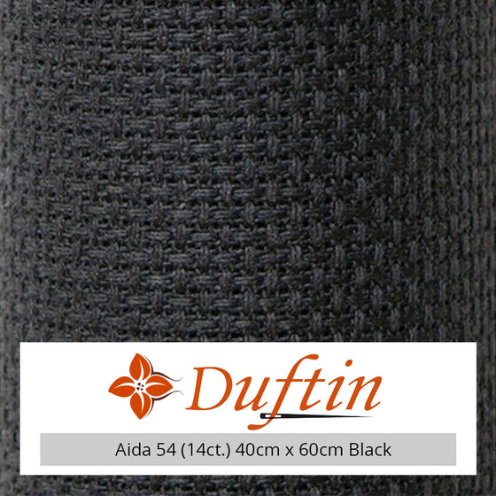 Duftin - Aida Cloth 14ct - Black (40x50cm)
