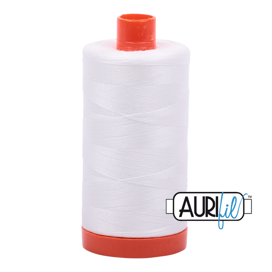 Aurifil Thread 50wt - 2021 Natural White, 1300m Spool