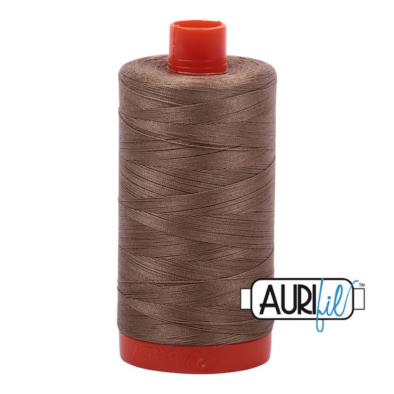 Aurifil Thread 50wt - 2370 Sandstone, 1300m Spool