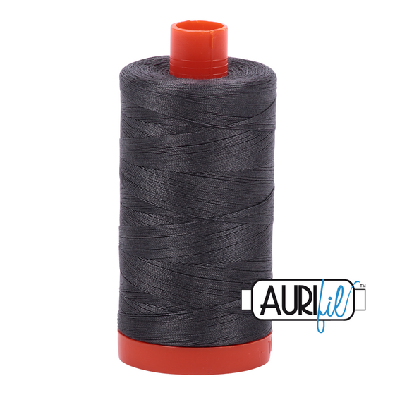 Aurifil Thread 50wt - 2630 Dark Pewter, 1300m Spool