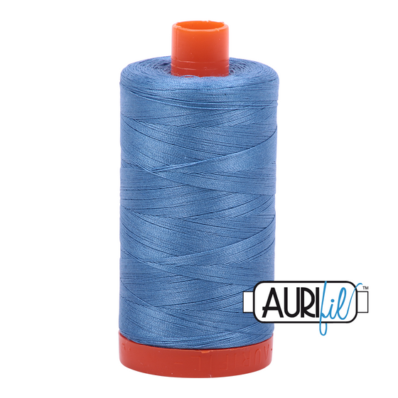 Aurifil Thread 50wt - 2725 Light Wedgewood, 1300m Spool