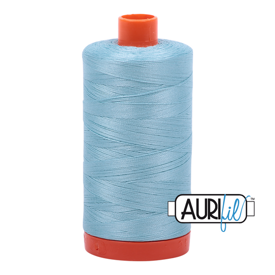 Aurifil Thread 50wt - 2805 Light Grey Turquoise, 1300m Spool