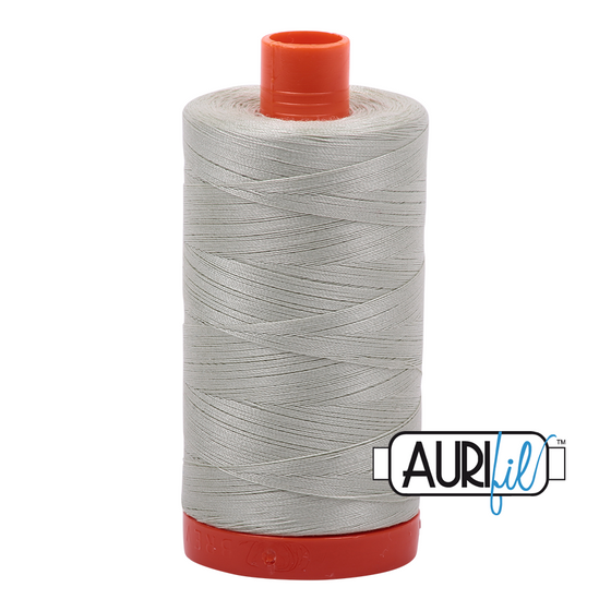 Aurifil Thread 50wt - 2843 Light Grey Green, 1300m Spool