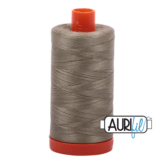 Aurifil Thread 50wt - 2900 Light Khaki Green, 1300m Spool