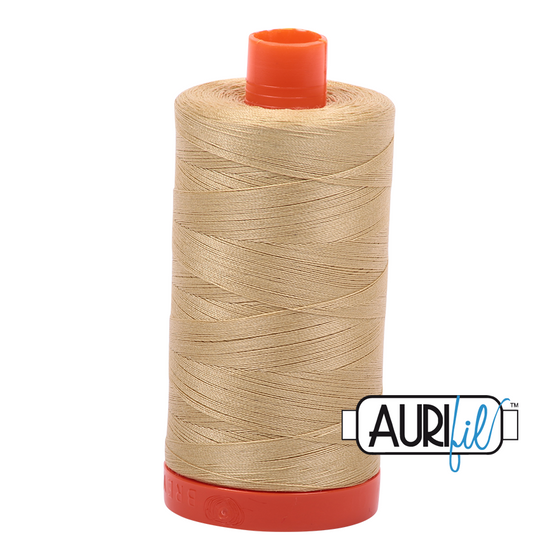Aurifil Thread 50wt - 2915 Very Light Brass, 1300m Spool