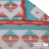 Aztec Wool 60" - Diamond, Blue Orange