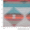 Aztec Wool 60" - Diamond, Blue Orange